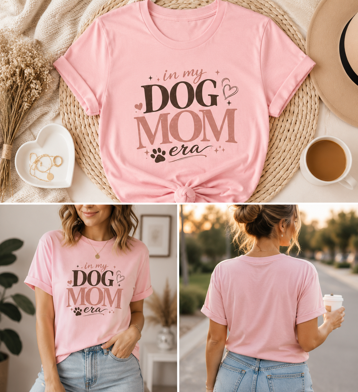 In My Dog Mom Era T-Shirt | Dog Mom Shirt | Hundemama T-Shirt | Geschenk fĂźr Hundeliebhaber