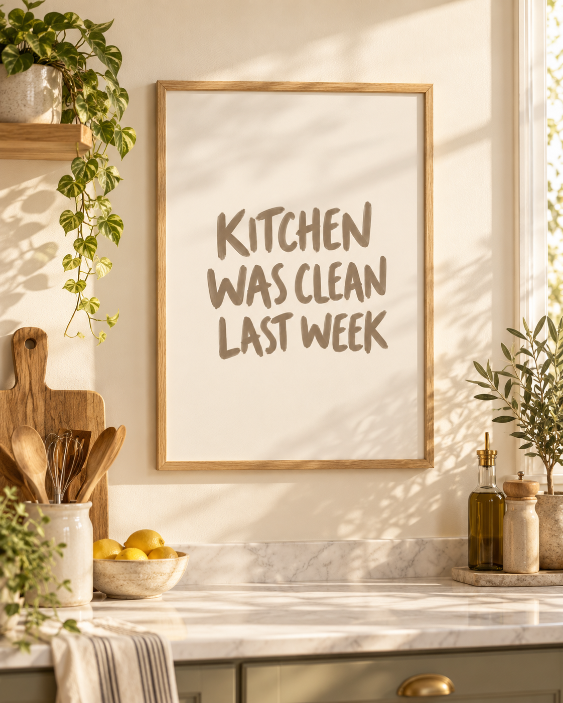 Kitchen was clean last week - Lustiges Küchenposter
