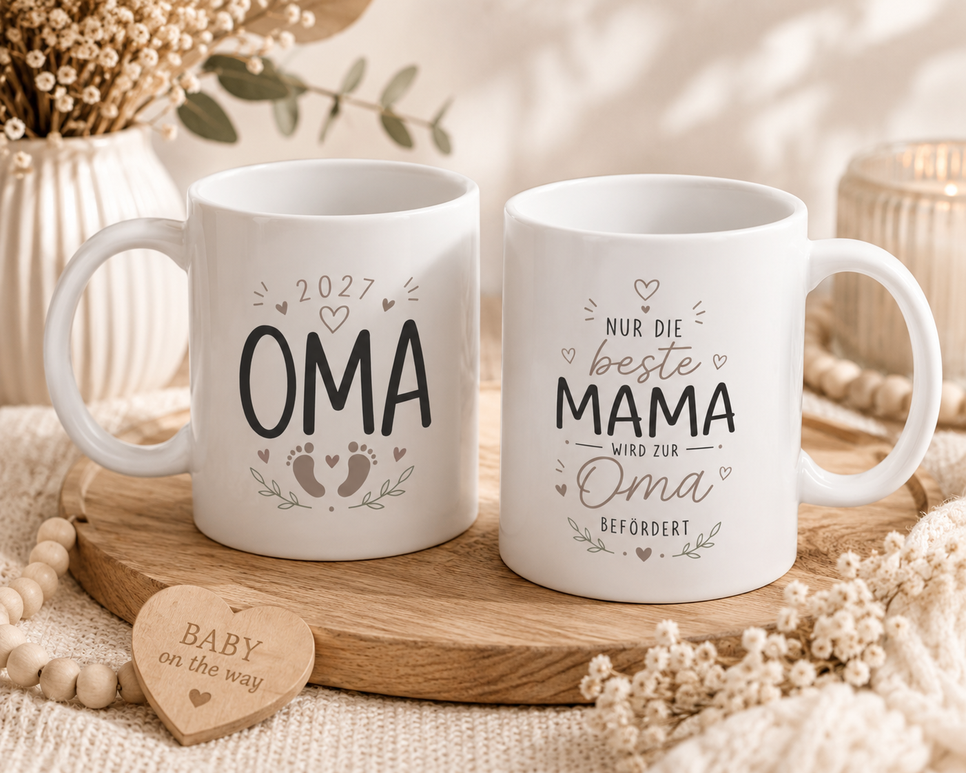 Oma 2027 Tasse | Nur die beste Mama wird zur Oma befördert