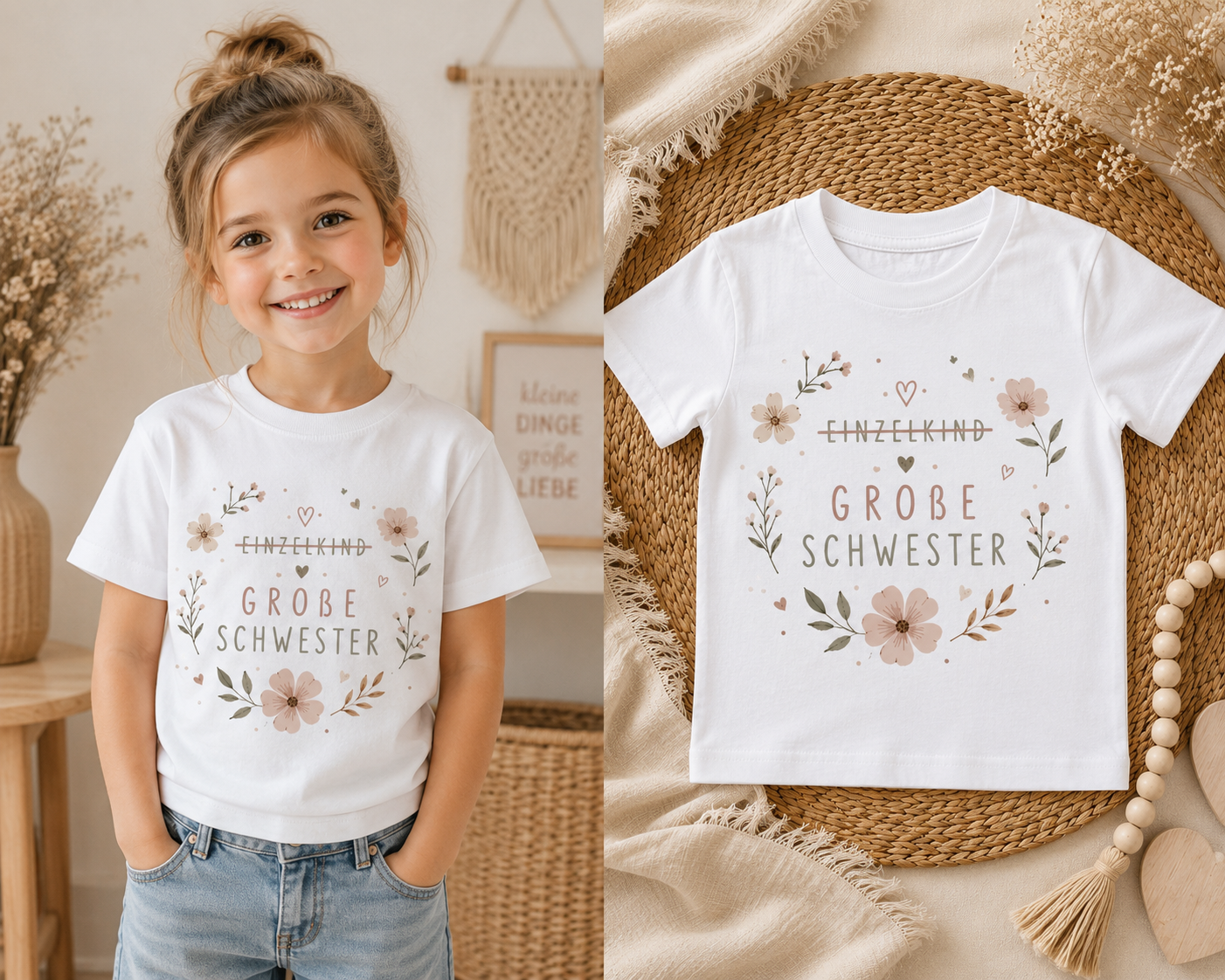 Große Schwester Shirt/ Schwangerschaft verkünden/ Geschwistershirt