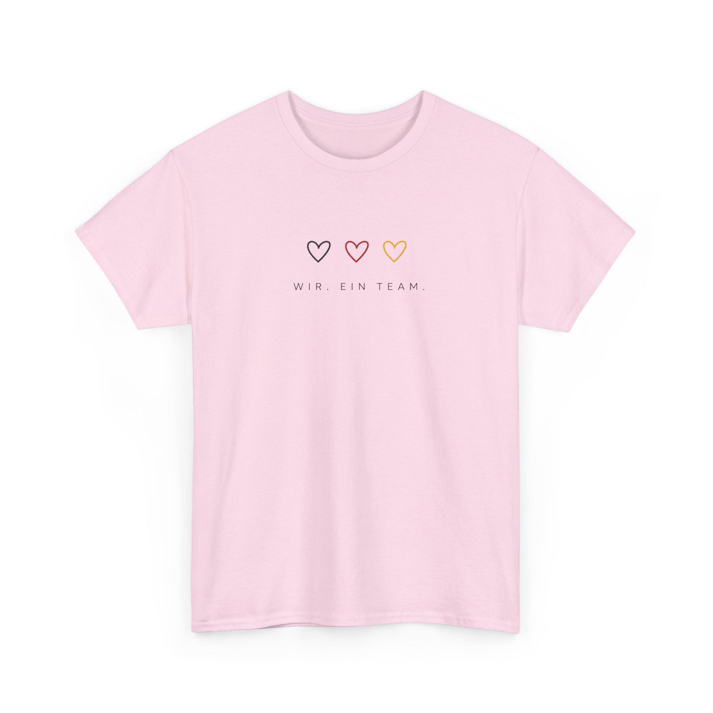 Deutschland Shirt Damen & Herren | WIR. EIN TEAM. | Minimalistisches Deutschland T-Shirt | Fußball Fan Shirt |  Unisex Shirt