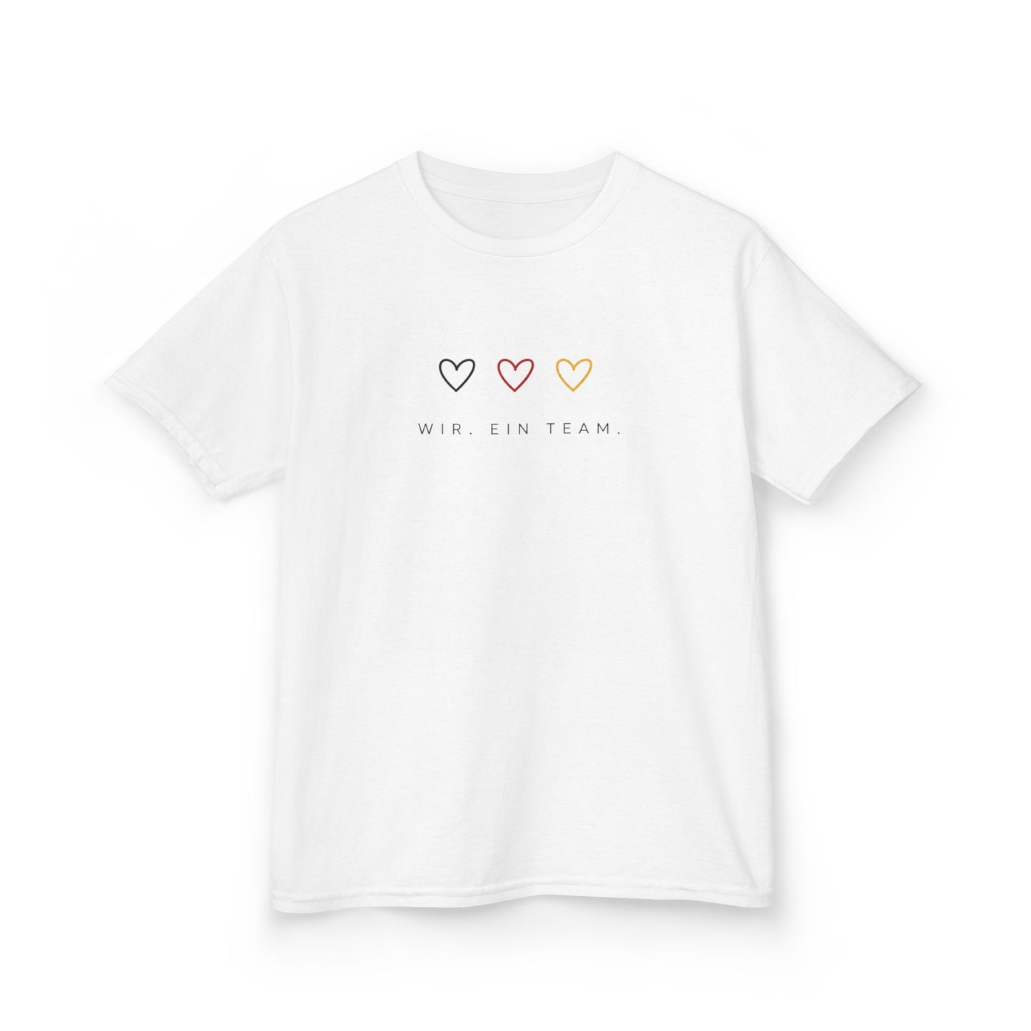 Kinder WM Shirt 2026 | Wir. Ein Team. | Fußball Fan Shirt Kinder | Fußball EM WM Outfit Mädchen Jungen | Familienlook Fußball
