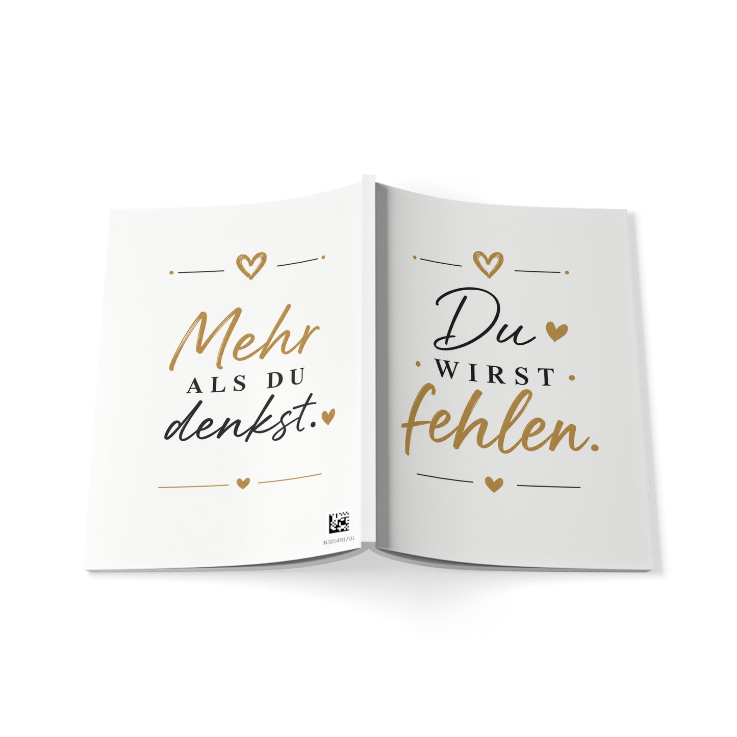 Du wirst fehlen Notizbuch A5 | Abschiedsgeschenk Kollegen