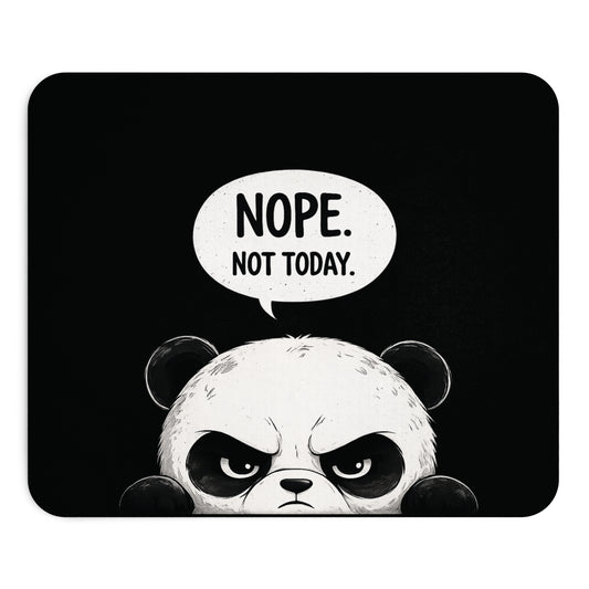 Panda Mauspad | Grumpy Panda Mousepad | Nope Not Today | Lustiges Büro Geschenk | Home Office Zubehör