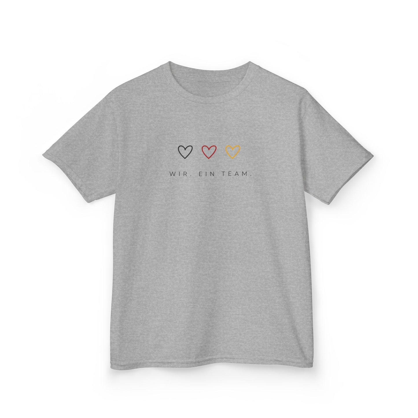 Kinder WM Shirt 2026 | Wir. Ein Team. | Fußball Fan Shirt Kinder | Fußball EM WM Outfit Mädchen Jungen | Familienlook Fußball