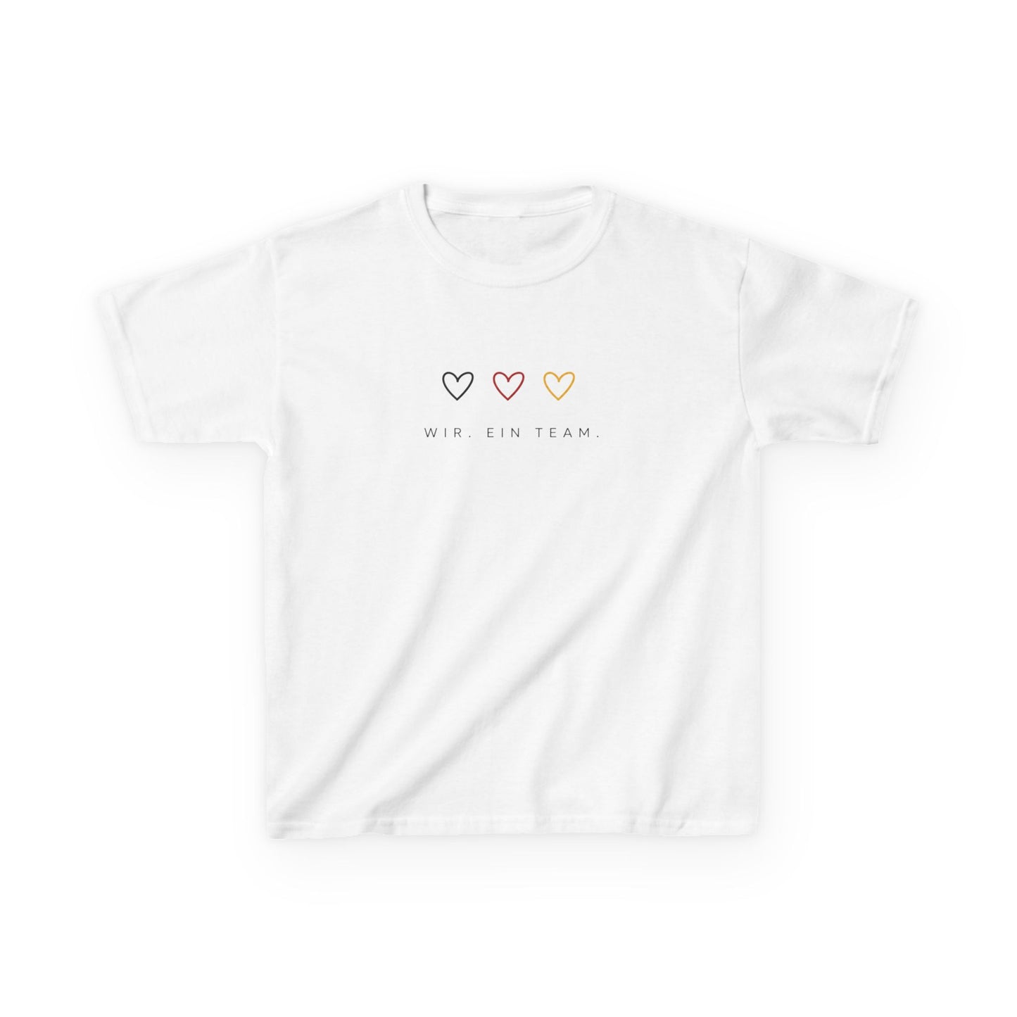 Kinder WM Shirt 2026 | Wir. Ein Team. | Fußball Fan Shirt Kinder | Fußball EM WM Outfit Mädchen Jungen | Familienlook Fußball