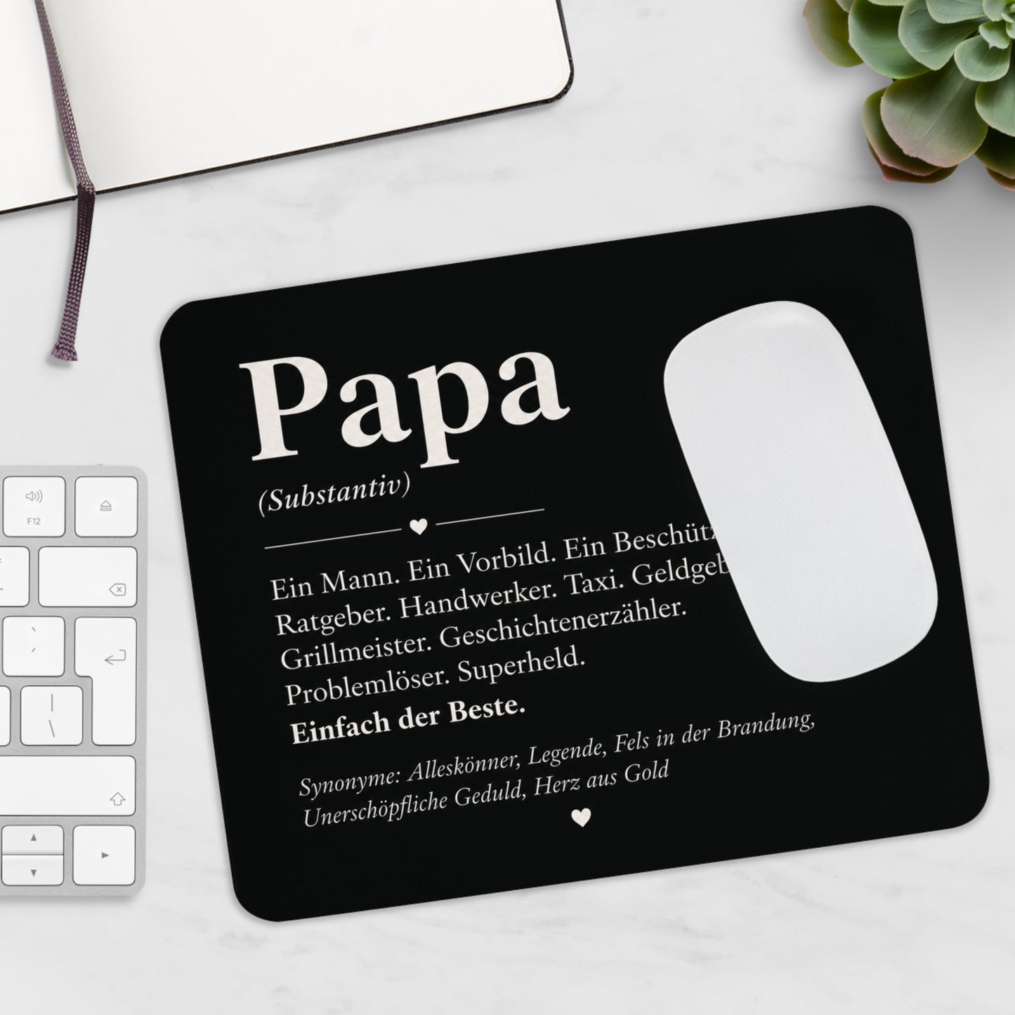 Papa Definition Mauspad | Persönliches Geschenk für Papa | Vatertag | Geburtstag Papa | Papa Geschenkidee