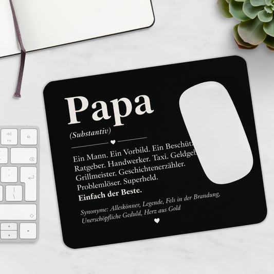 Papa Definition Mauspad | Persönliches Geschenk für Papa | Vatertag | Geburtstag Papa | Papa Geschenkidee