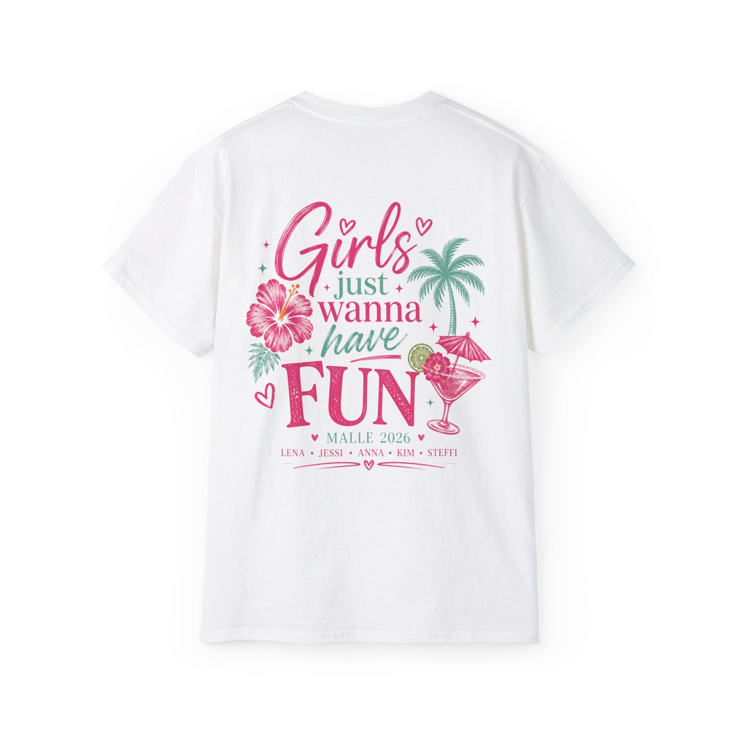 Personalisierbares Malle 2026 Damen Shirt | Girls Just Wanna Have Fun |