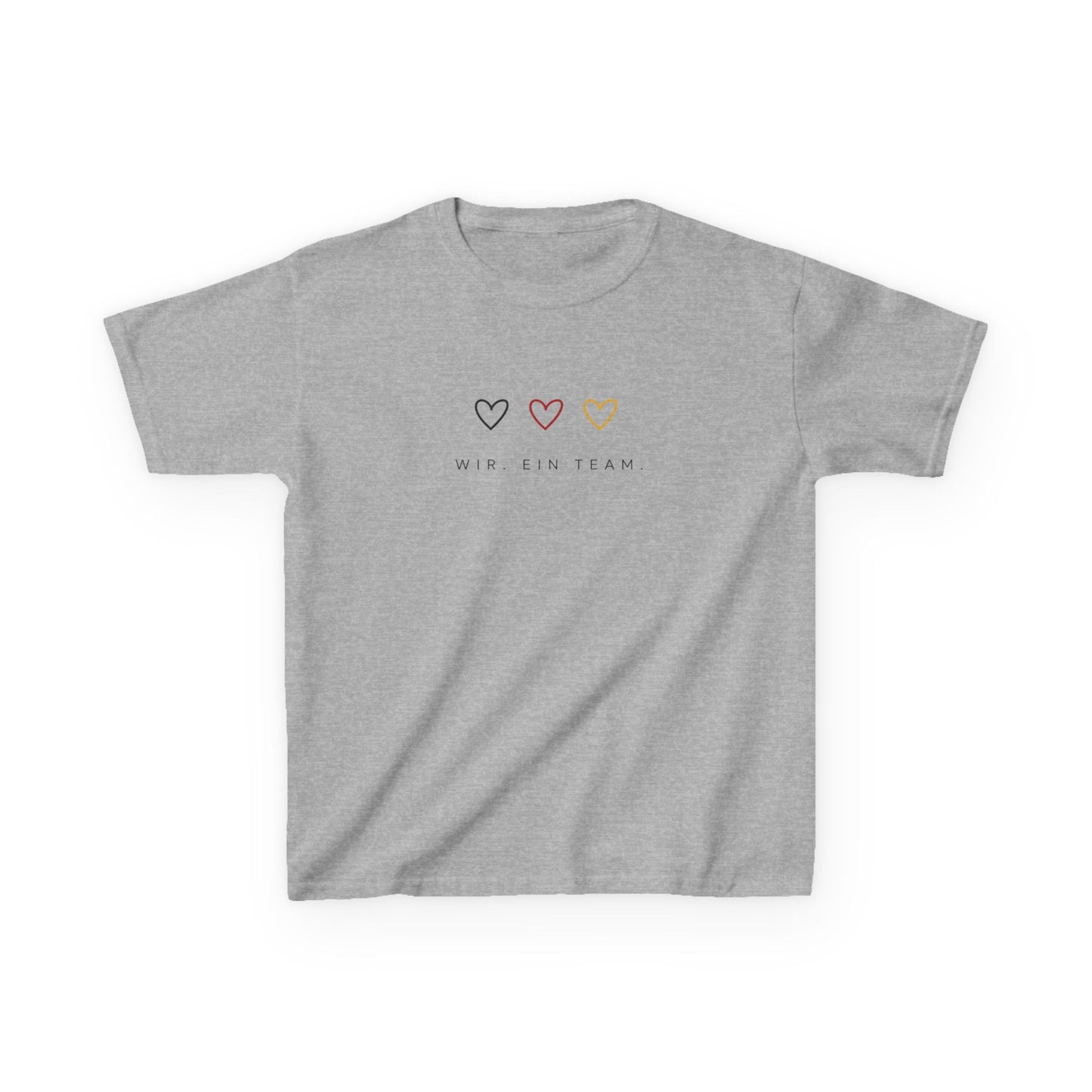 Kinder WM Shirt 2026 | Wir. Ein Team. | Fußball Fan Shirt Kinder | Fußball EM WM Outfit Mädchen Jungen | Familienlook Fußball