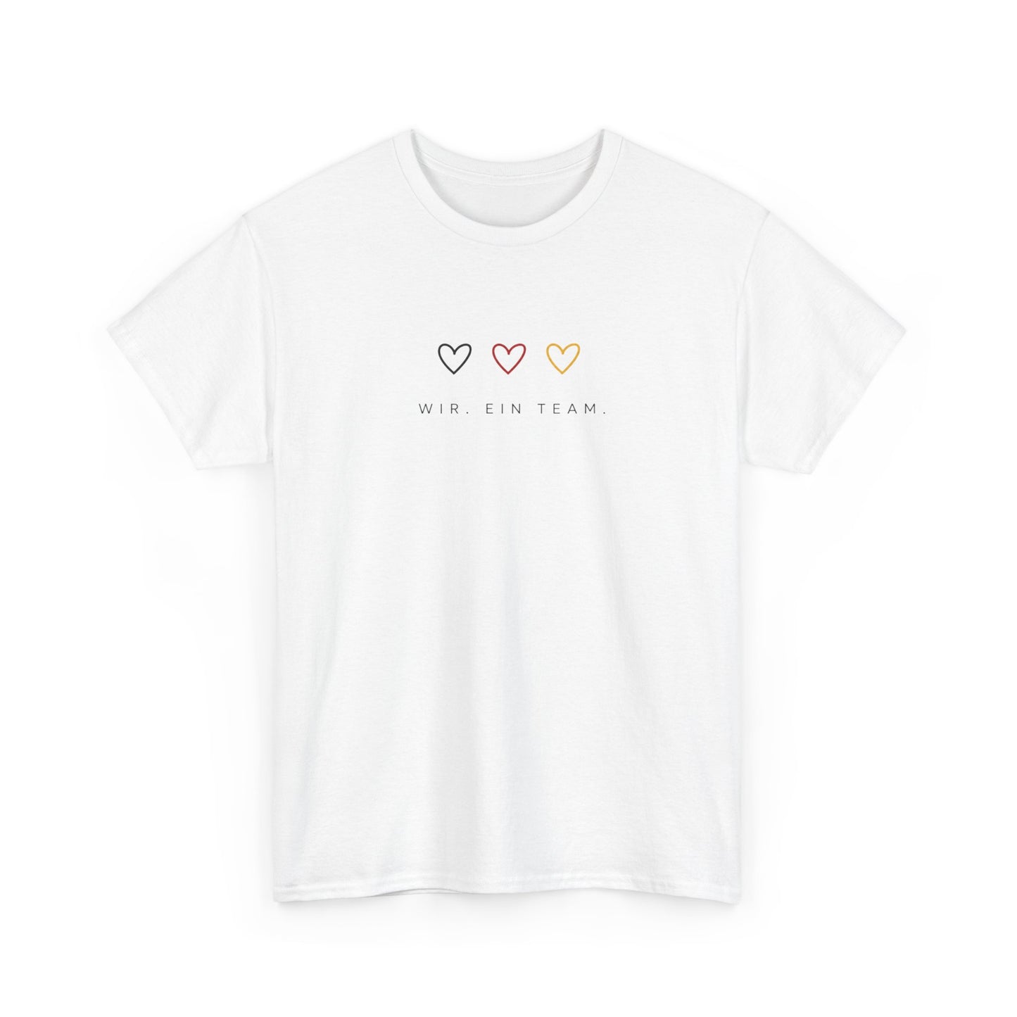 Deutschland Shirt Damen & Herren | WIR. EIN TEAM. | Minimalistisches Deutschland T-Shirt | Fußball Fan Shirt |  Unisex Shirt
