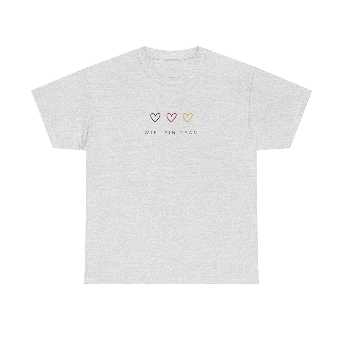 Deutschland Shirt Damen & Herren | WIR. EIN TEAM. | Minimalistisches Deutschland T-Shirt | Fußball Fan Shirt |  Unisex Shirt