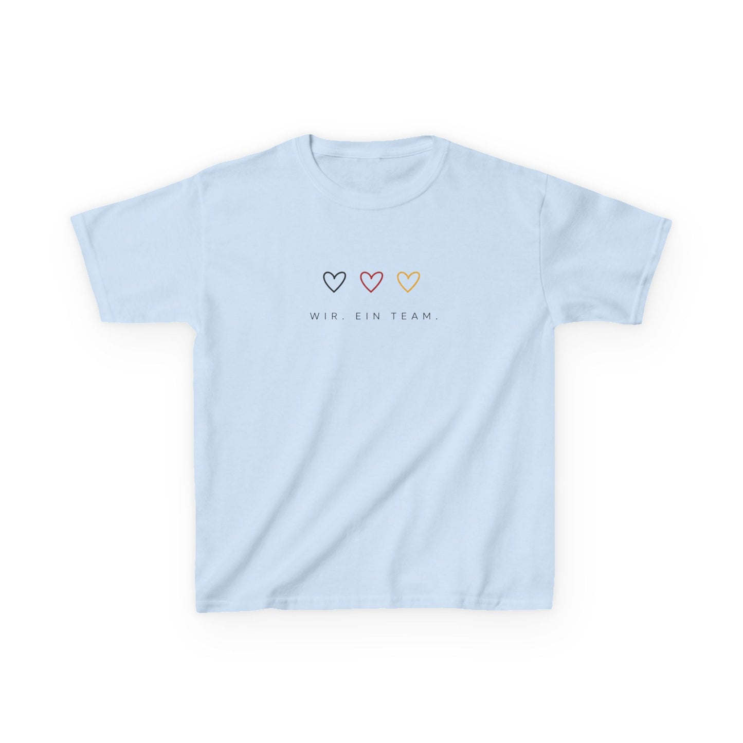 Kinder WM Shirt 2026 | Wir. Ein Team. | Fußball Fan Shirt Kinder | Fußball EM WM Outfit Mädchen Jungen | Familienlook Fußball