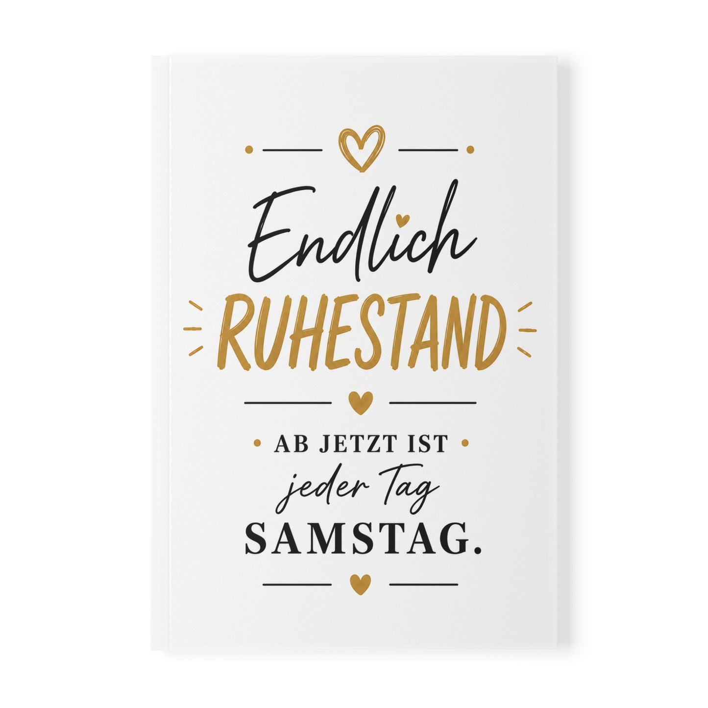 Endlich Ruhestand Notizbuch A5 | Softcover Notizbuch