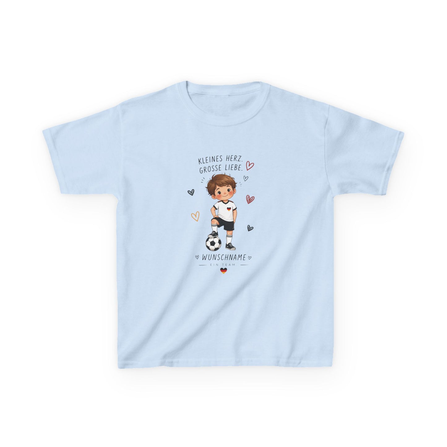 Personalisiertes Fußball Kinder T-Shirt WM 2026 | Wunschname Shirt Junge | Deutschland Fan Shirt Kinder  | Fußball Geschenk Kind
