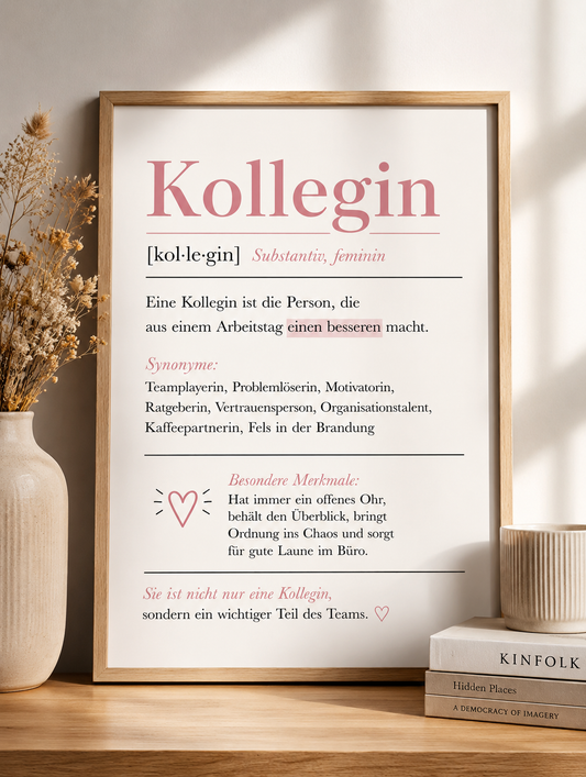 Kollegin Definition Poster