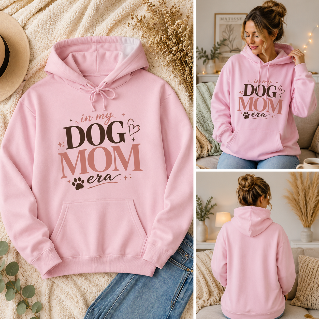In My Dog Mom Era Hoodie | Dog Mom Pullover | Hundemama Hoodie | Geschenk für Hundebesitzer