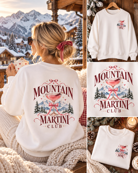Après Ski Pullover Damen | Mountain Martini Club | Skiurlaub Pullover | Winter Ski Outfit | Martini Pullover | Geschenk Skifahrerin