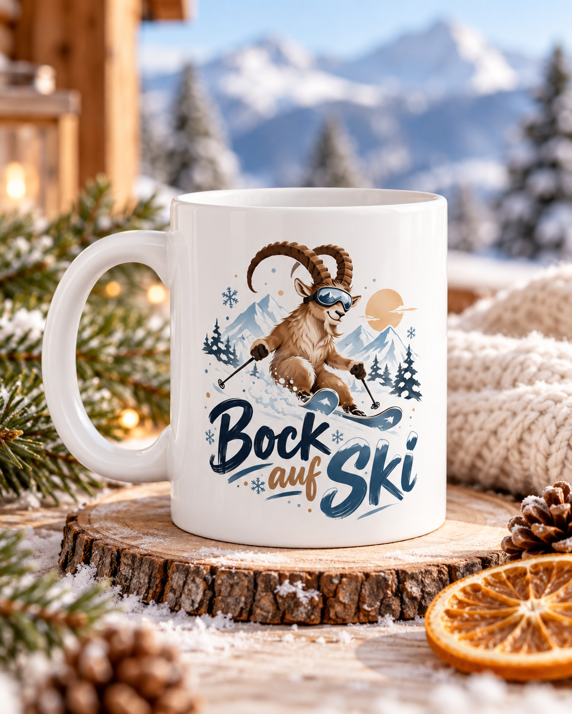 Bock auf Ski Tasse | Lustige Ski Tasse | Geschenk für Skifahrer | Après Ski Tasse | Skiurlaub Geschenk | Winter Tasse