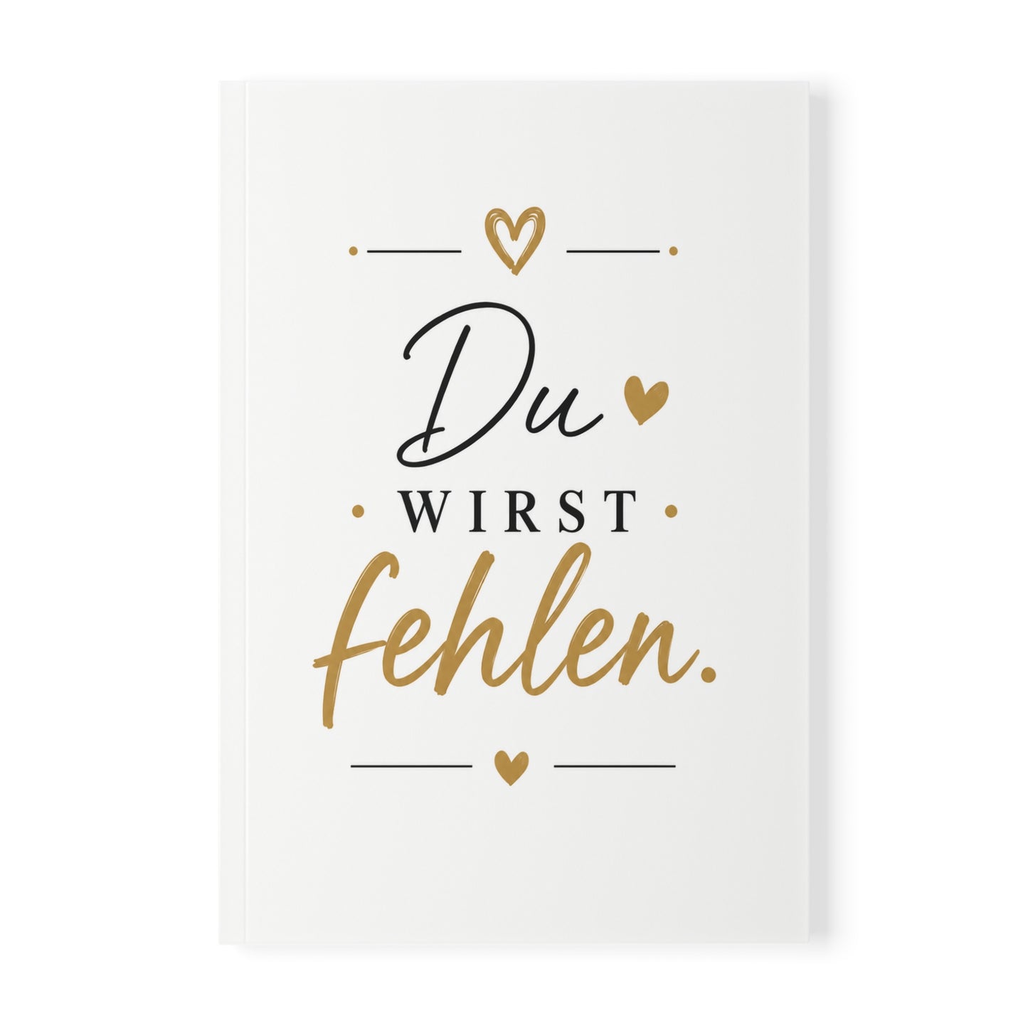 Du wirst fehlen Notizbuch A5 | Abschiedsgeschenk Kollegen