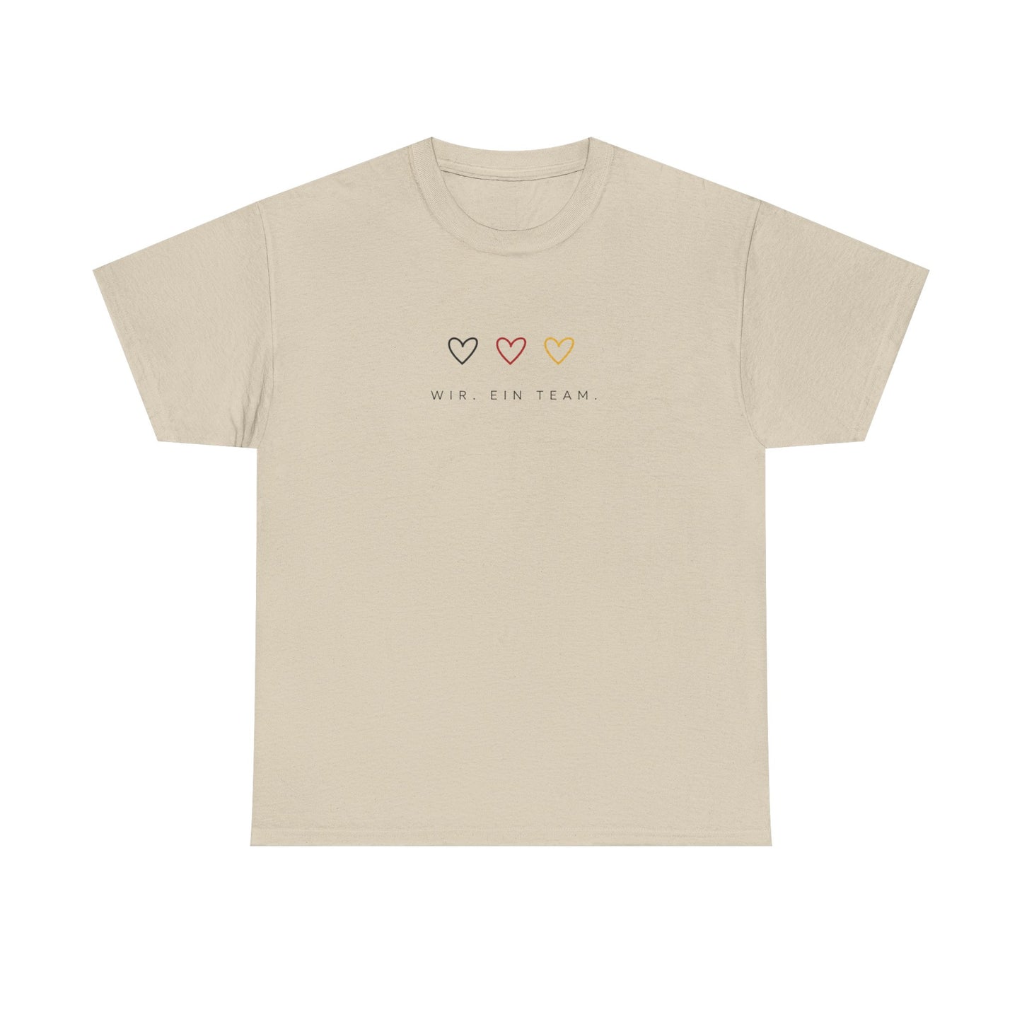 Deutschland Shirt Damen & Herren | WIR. EIN TEAM. | Minimalistisches Deutschland T-Shirt | Fußball Fan Shirt |  Unisex Shirt
