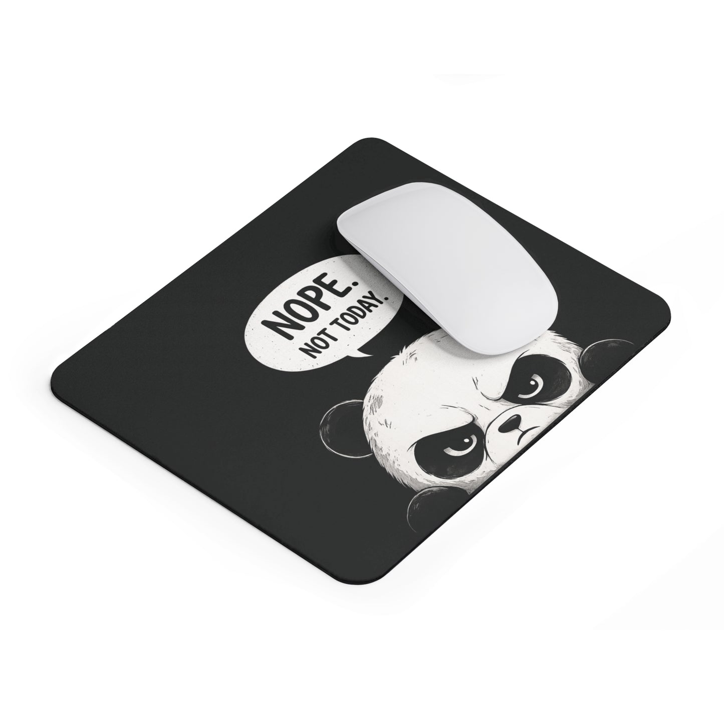 Panda Mauspad | Grumpy Panda Mousepad | Nope Not Today | Lustiges Büro Geschenk | Home Office Zubehör