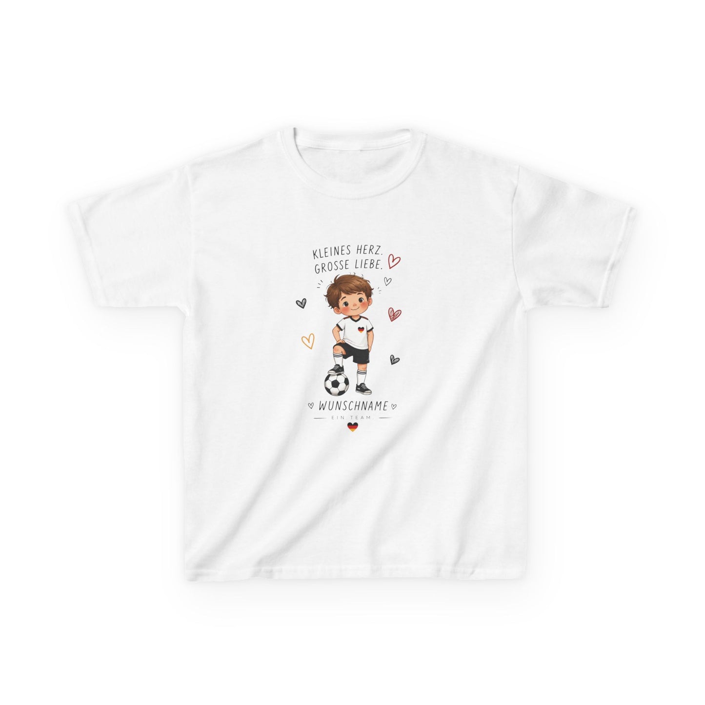 Personalisiertes Fußball Kinder T-Shirt WM 2026 | Wunschname Shirt Junge | Deutschland Fan Shirt Kinder  | Fußball Geschenk Kind