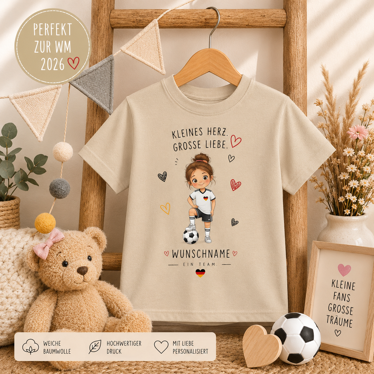 Fußball Mädchen Shirt Personalisiert