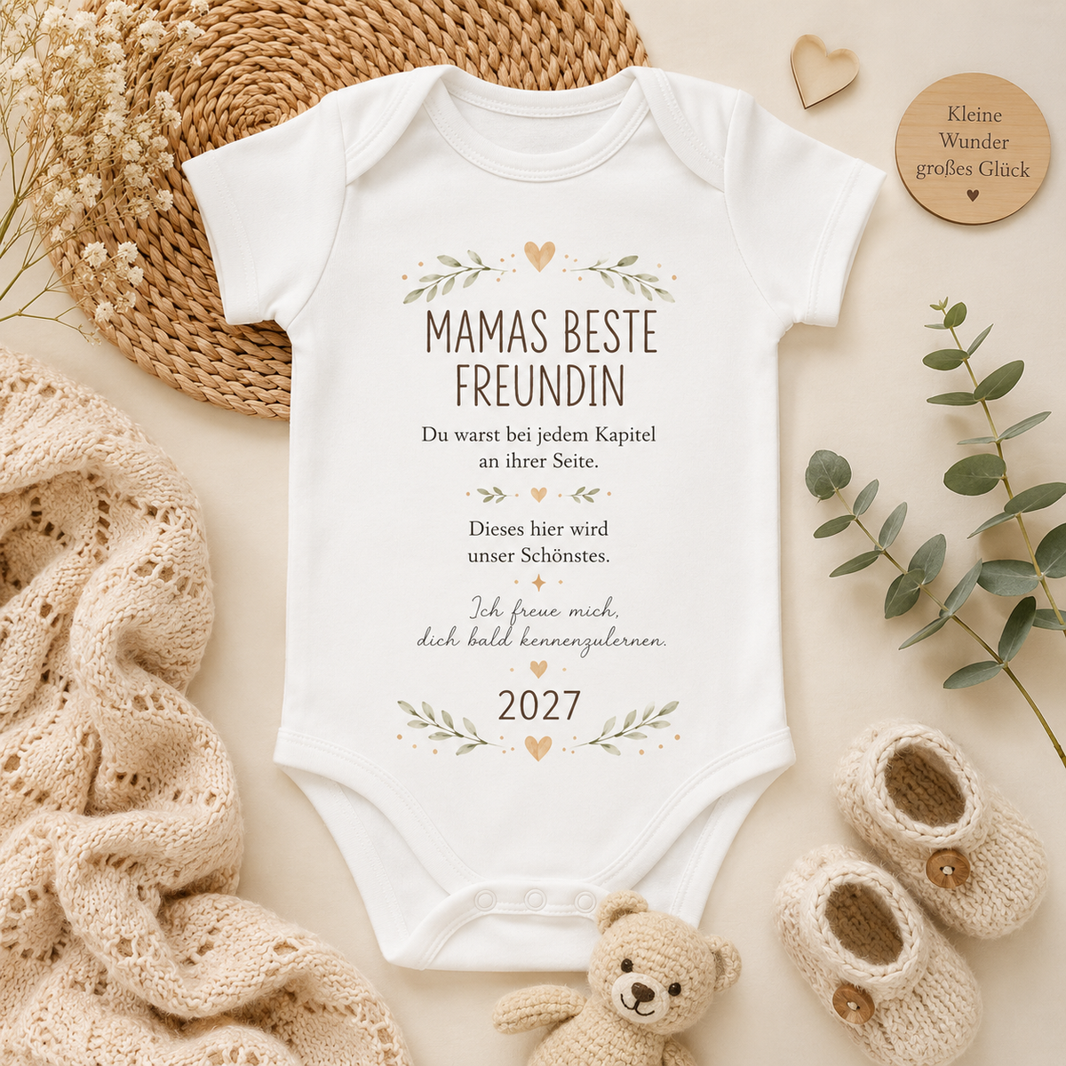 Schwangerschaftsverkündung Beste Freundin | Mamas Beste Freundin Baby Body