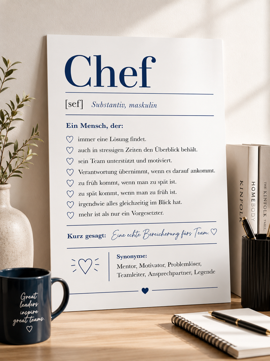 Chef Definition Poster