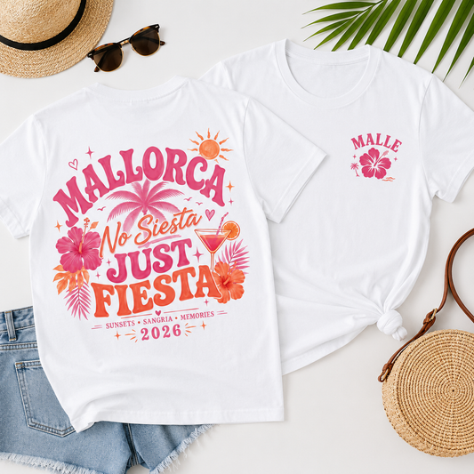 Mallorca No Siesta Just Fiesta Shirt