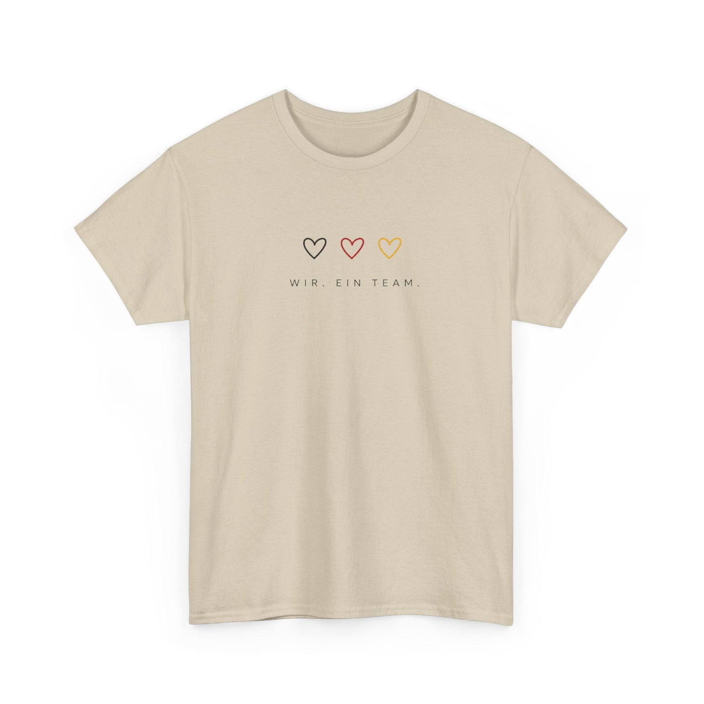 Deutschland Shirt Damen & Herren | WIR. EIN TEAM. | Minimalistisches Deutschland T-Shirt | Fußball Fan Shirt |  Unisex Shirt