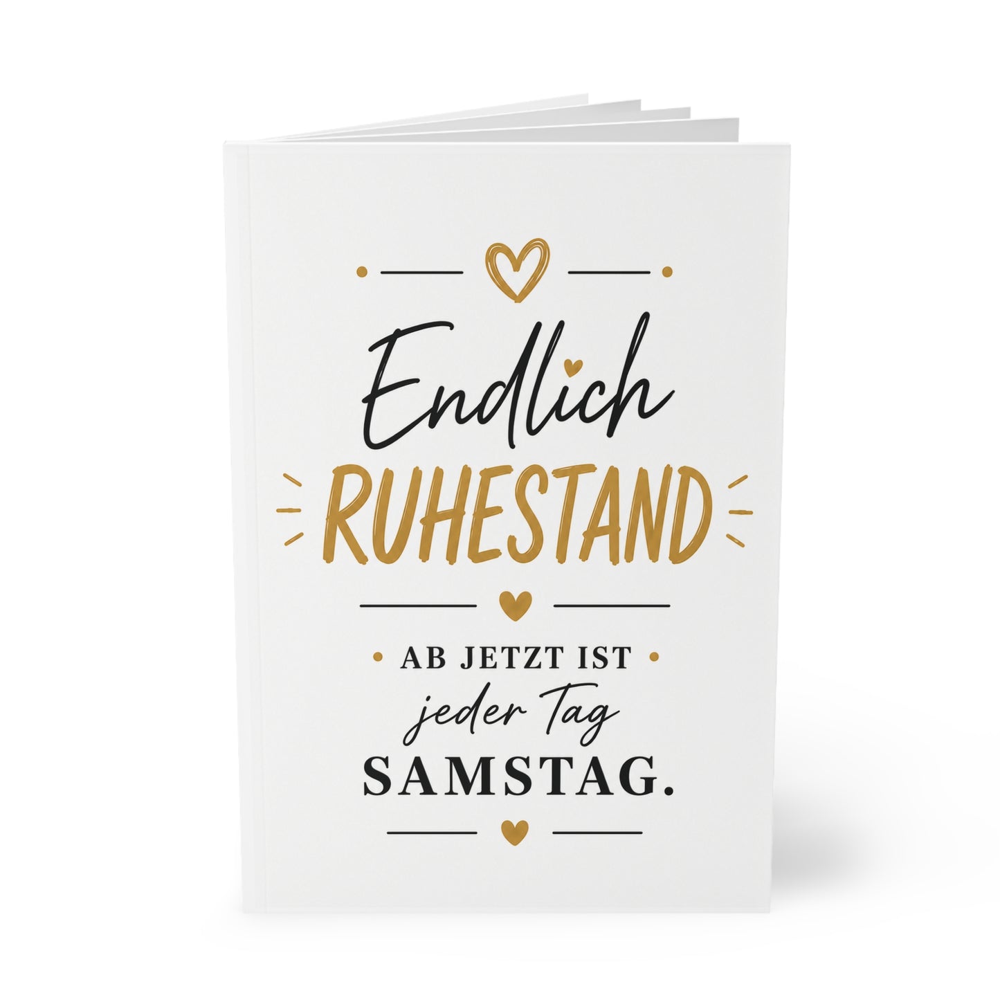 Endlich Ruhestand Notizbuch A5 | Softcover Notizbuch
