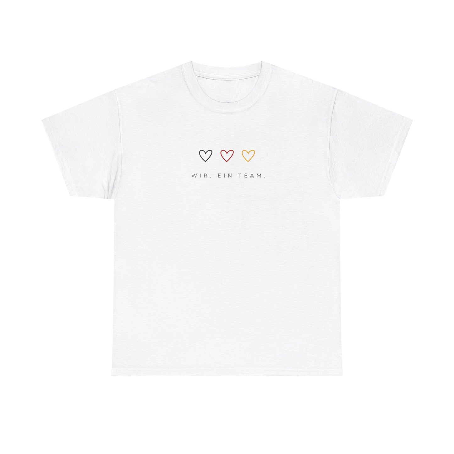Deutschland Shirt Damen & Herren | WIR. EIN TEAM. | Minimalistisches Deutschland T-Shirt | Fußball Fan Shirt |  Unisex Shirt