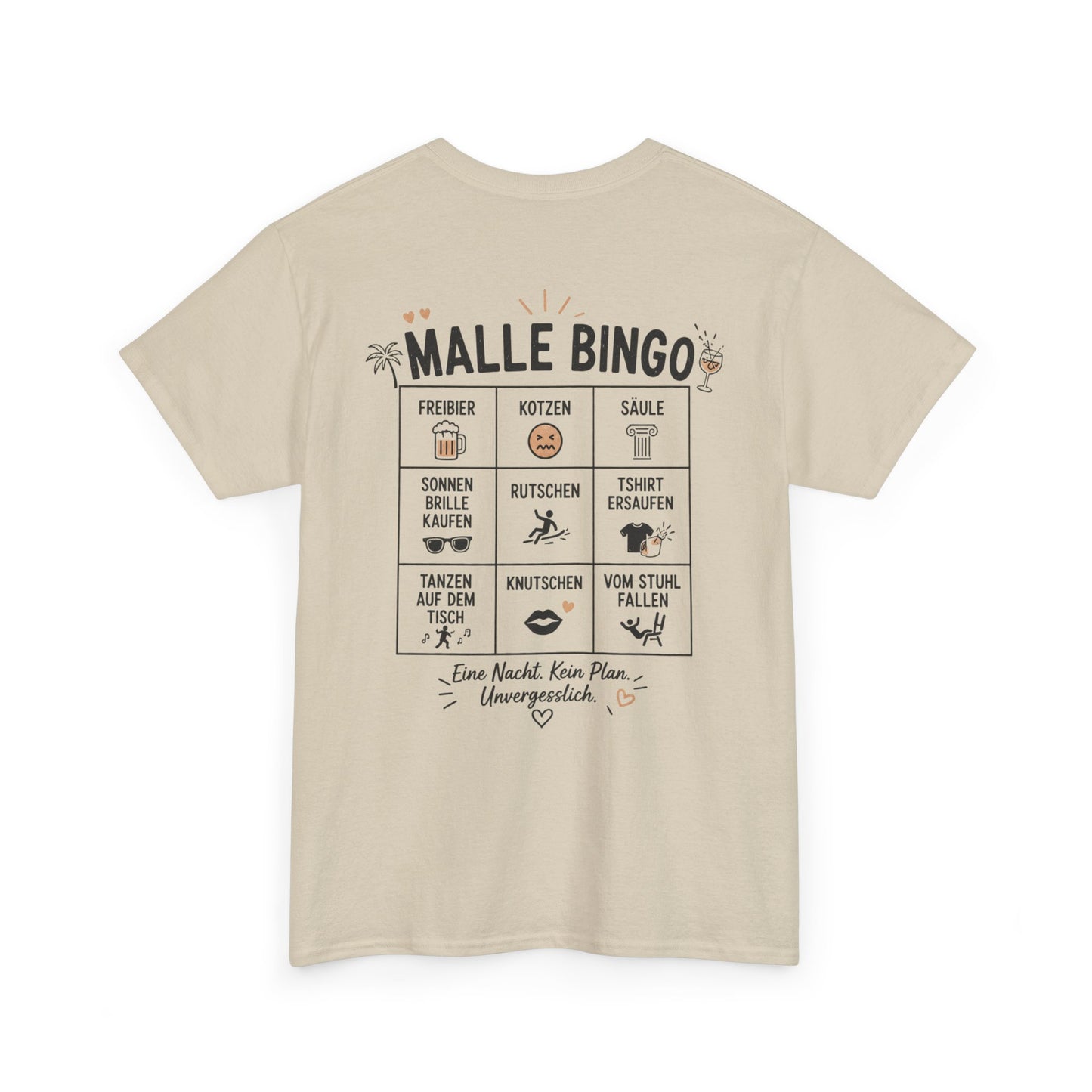 Malle Bingo Shirt 2026 | Mallorca Party T-Shirt Unisex