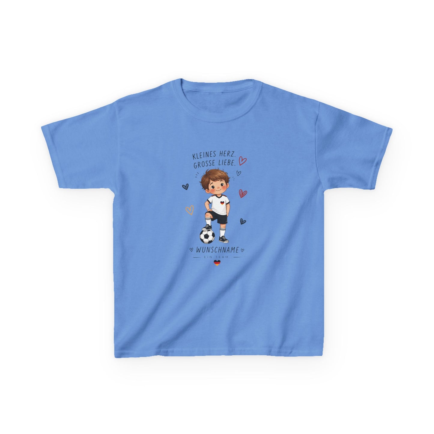 Personalisiertes Fußball Kinder T-Shirt WM 2026 | Wunschname Shirt Junge | Deutschland Fan Shirt Kinder  | Fußball Geschenk Kind