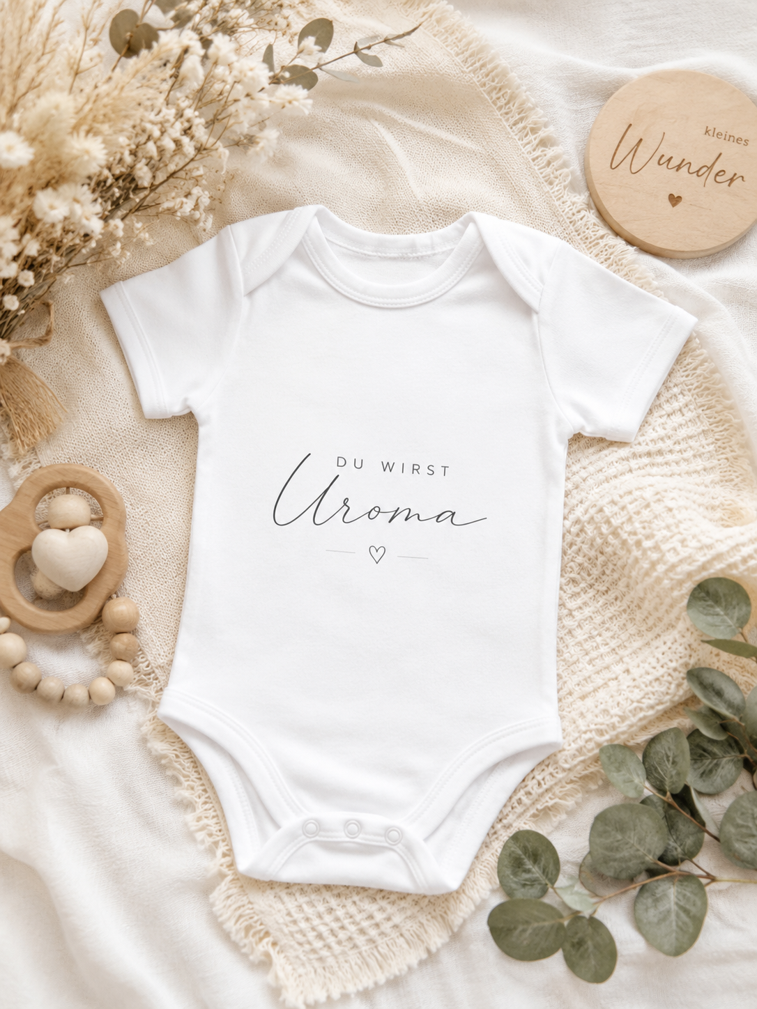 Du wirst Uroma Babybody | Schwangerschaft verkünden