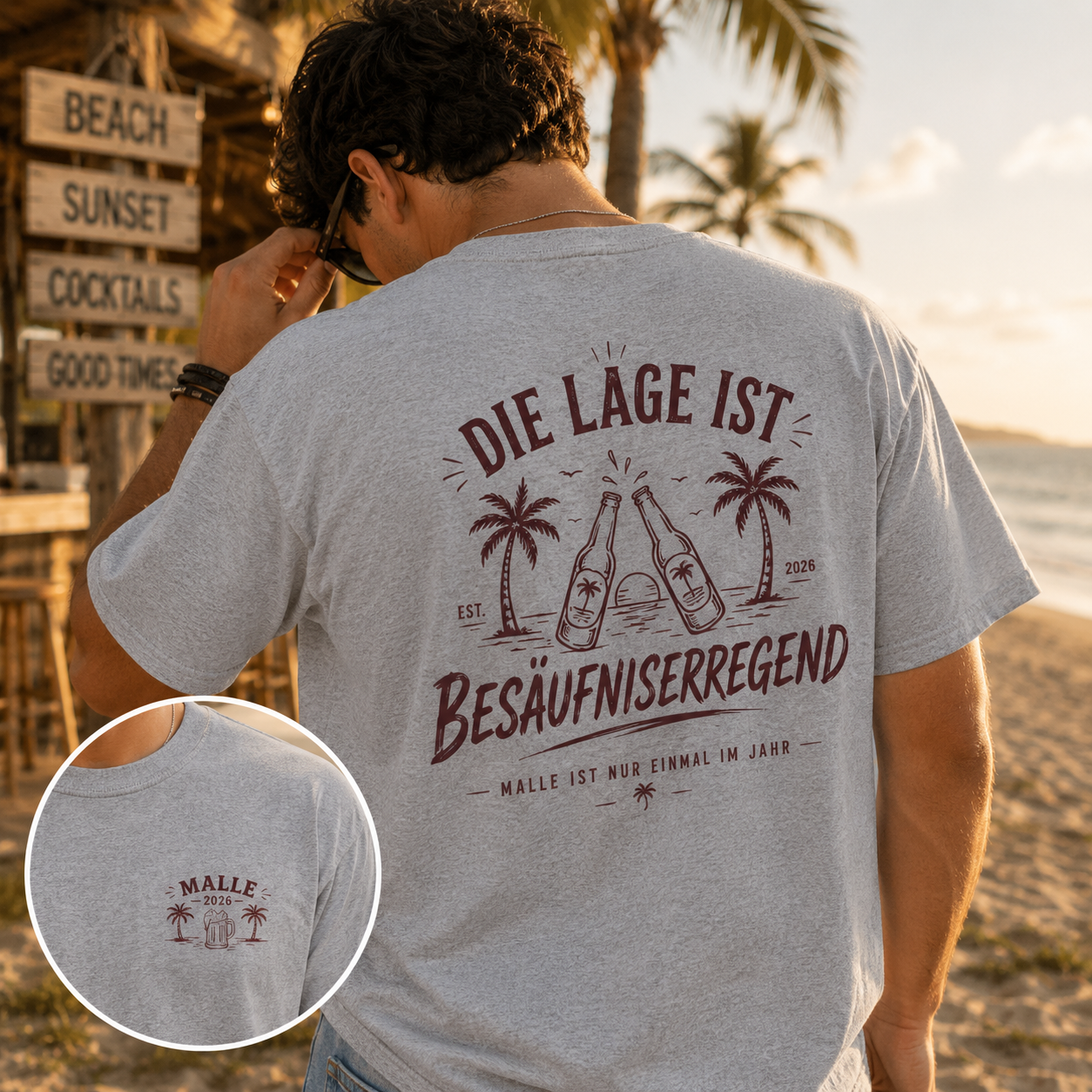 Mallorca Shirt Herren | Die Lage ist Besäufniserregend
