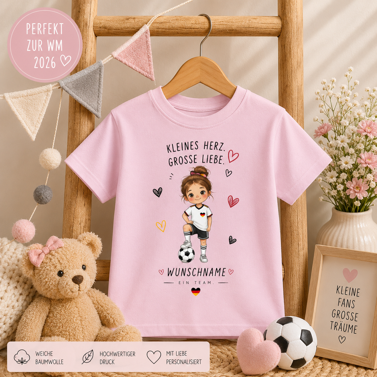 Fußball Mädchen Shirt Personalisiert