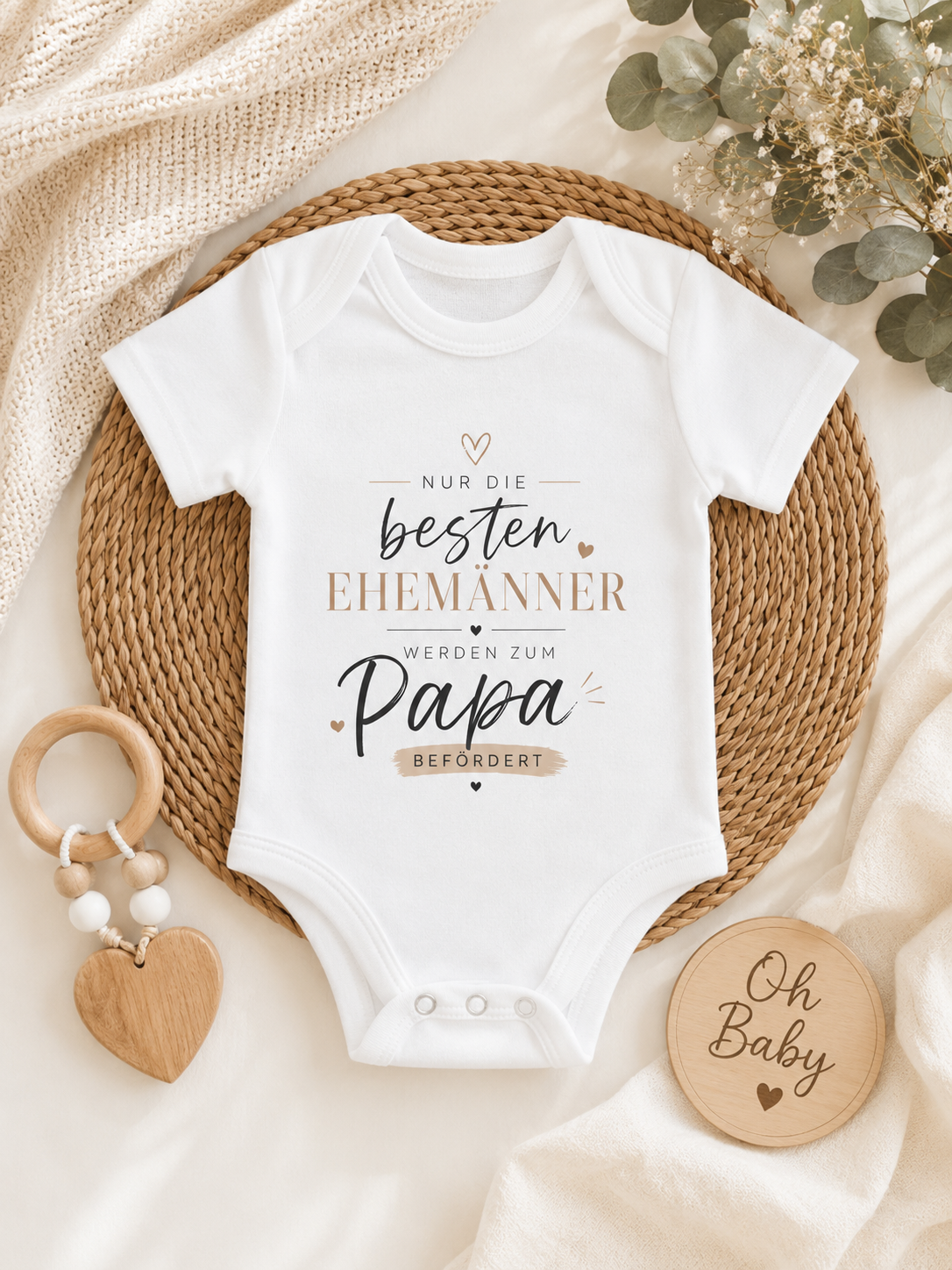 Nur die besten Ehemänner werden zum Papa befördert | Babybody Schwangerschaft verkünden | Geschenk für werdenden Papa