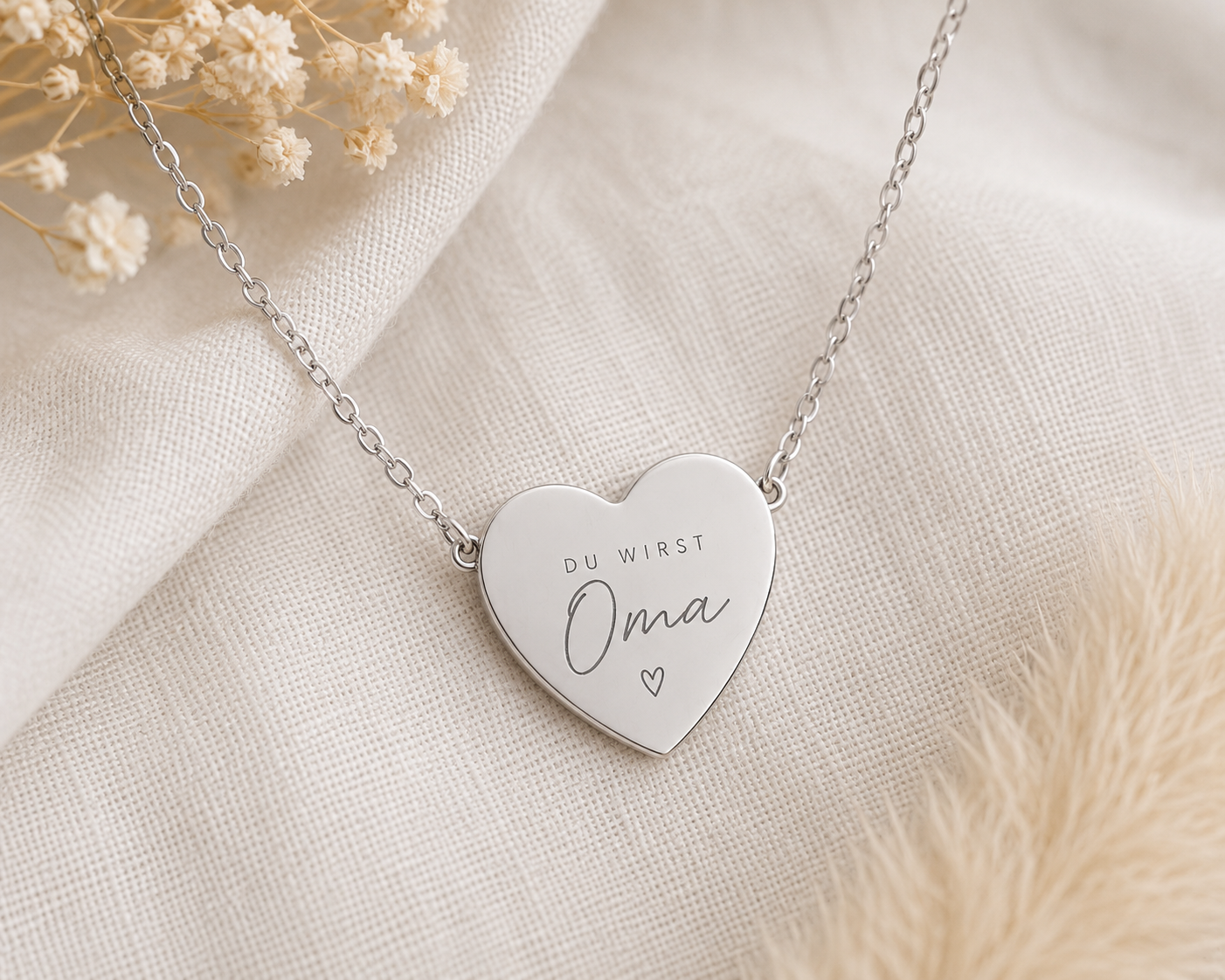 Du wirst Oma Kette / Schwangerschaft verkünden / Geschenk für Oma / Schwangerschaftsverkündung / Personalisierte Halskette / Gravur Schmuck