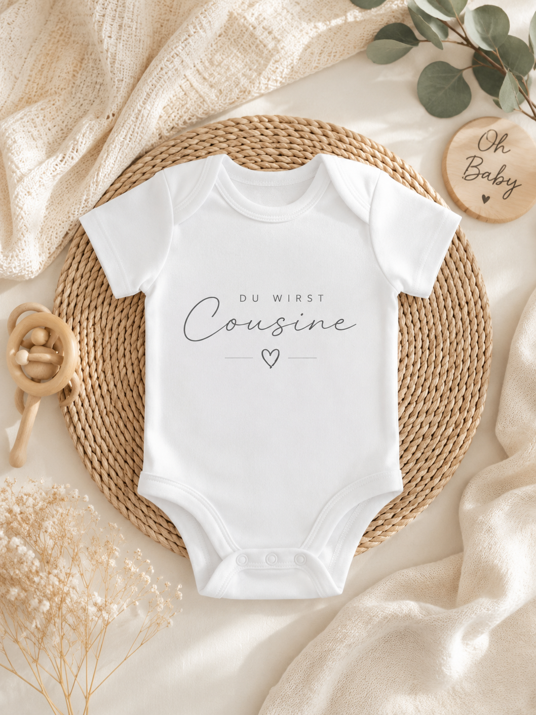 Du wirst Cousine | Babybody Schwangerschaft verkünden
