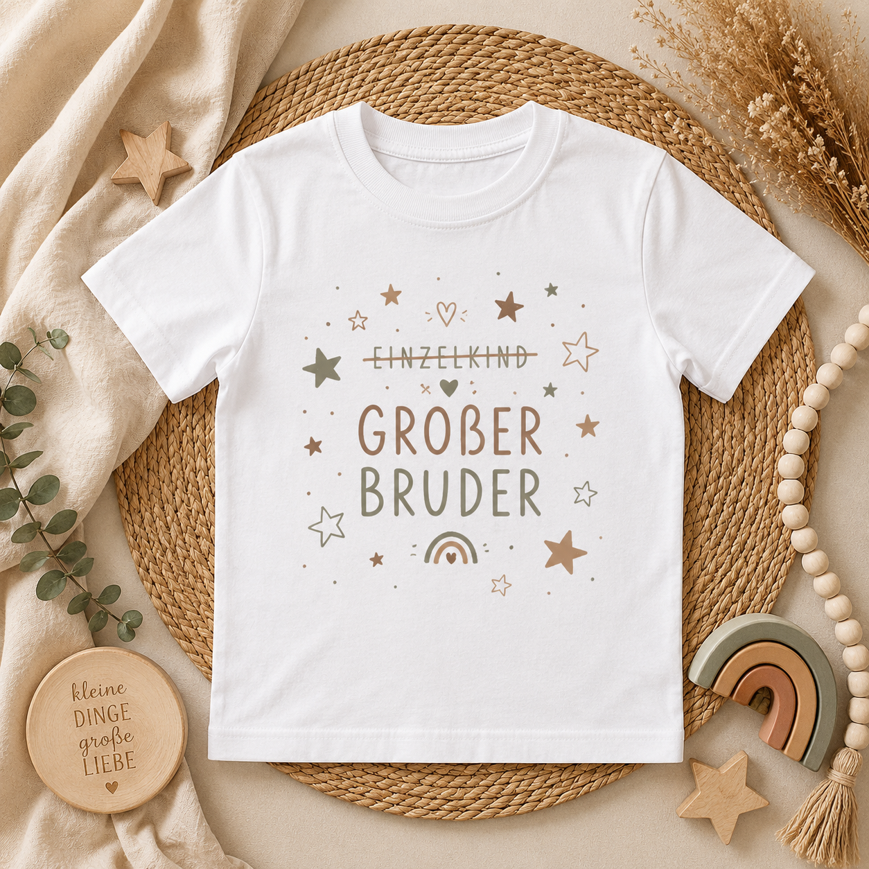 Großer Bruder Shirt Kinder | Schwangerschaftsverkündung Geschwistershirt | Brother Announcement | Geschenk für werdenden großen Bruder