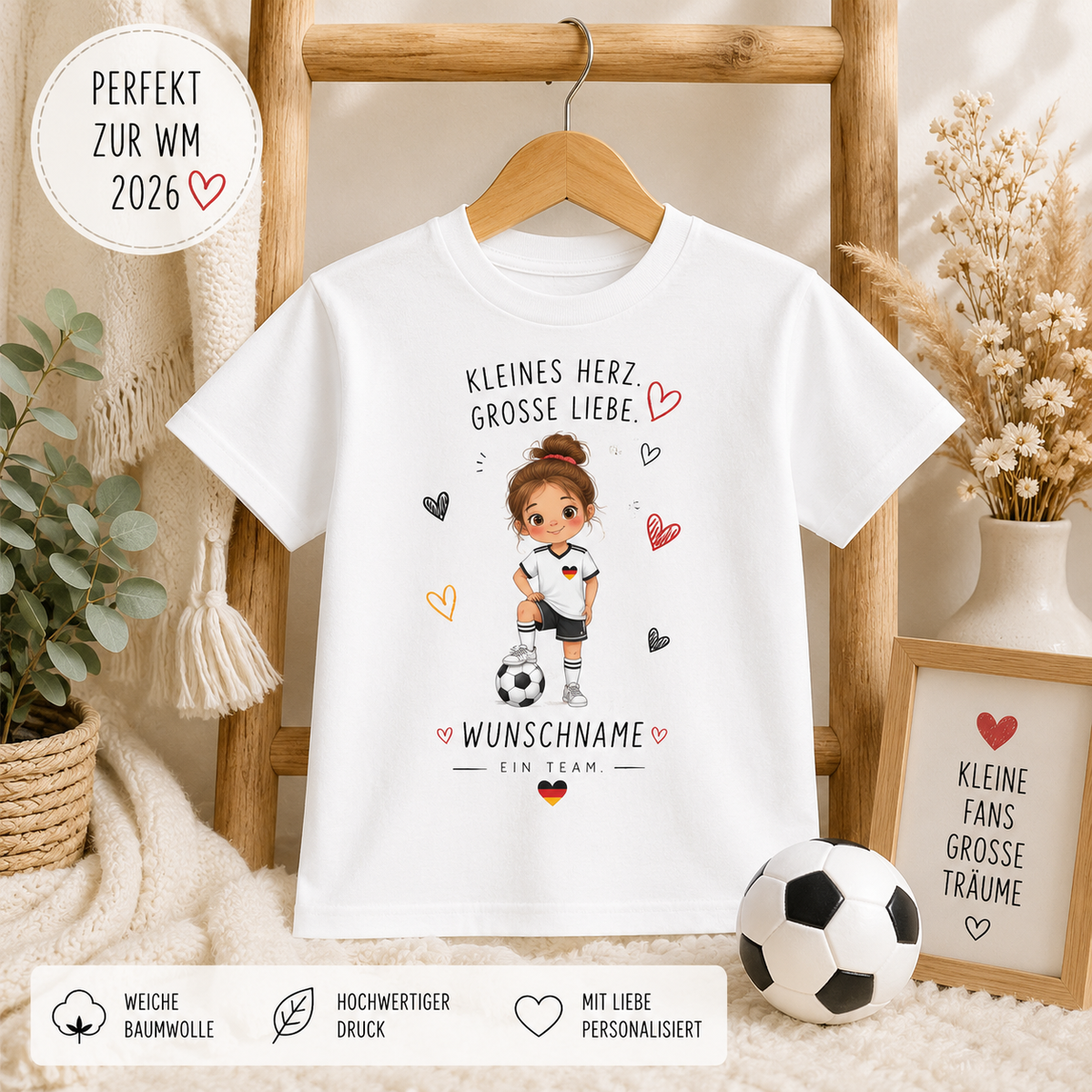 Fußball Mädchen Shirt Personalisiert