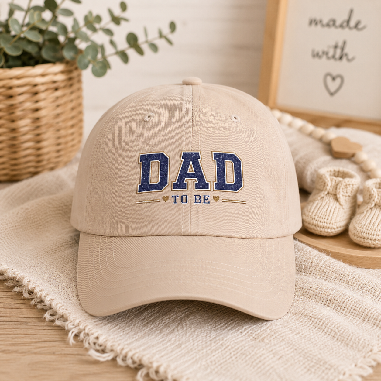Dad To Be Cap | Bestickte Baseball Cap für werdende Väter