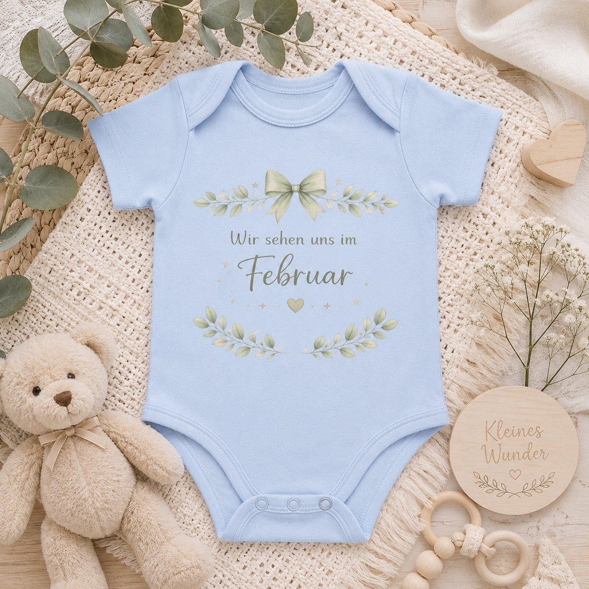 Personalisierter Babybody Schwangerschaftsverkündung | Wir sehen uns im|