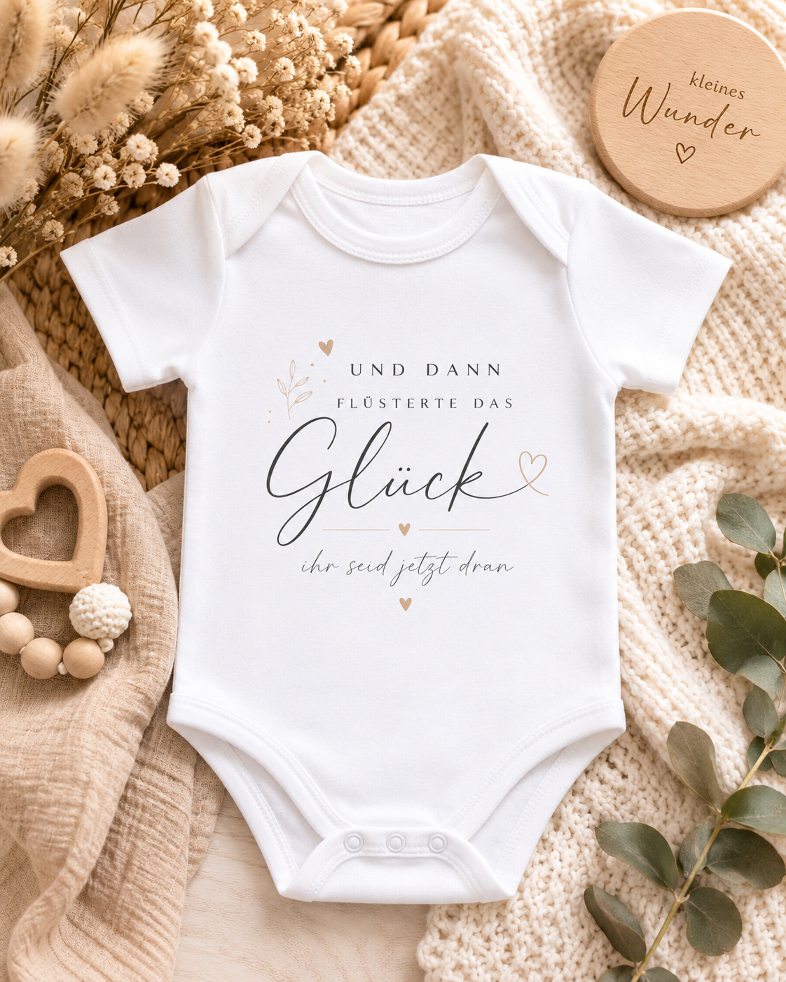 Und dann flüsterte das Glück ihr seid jetzt dran Babybody | Schwangerschaft verkünden