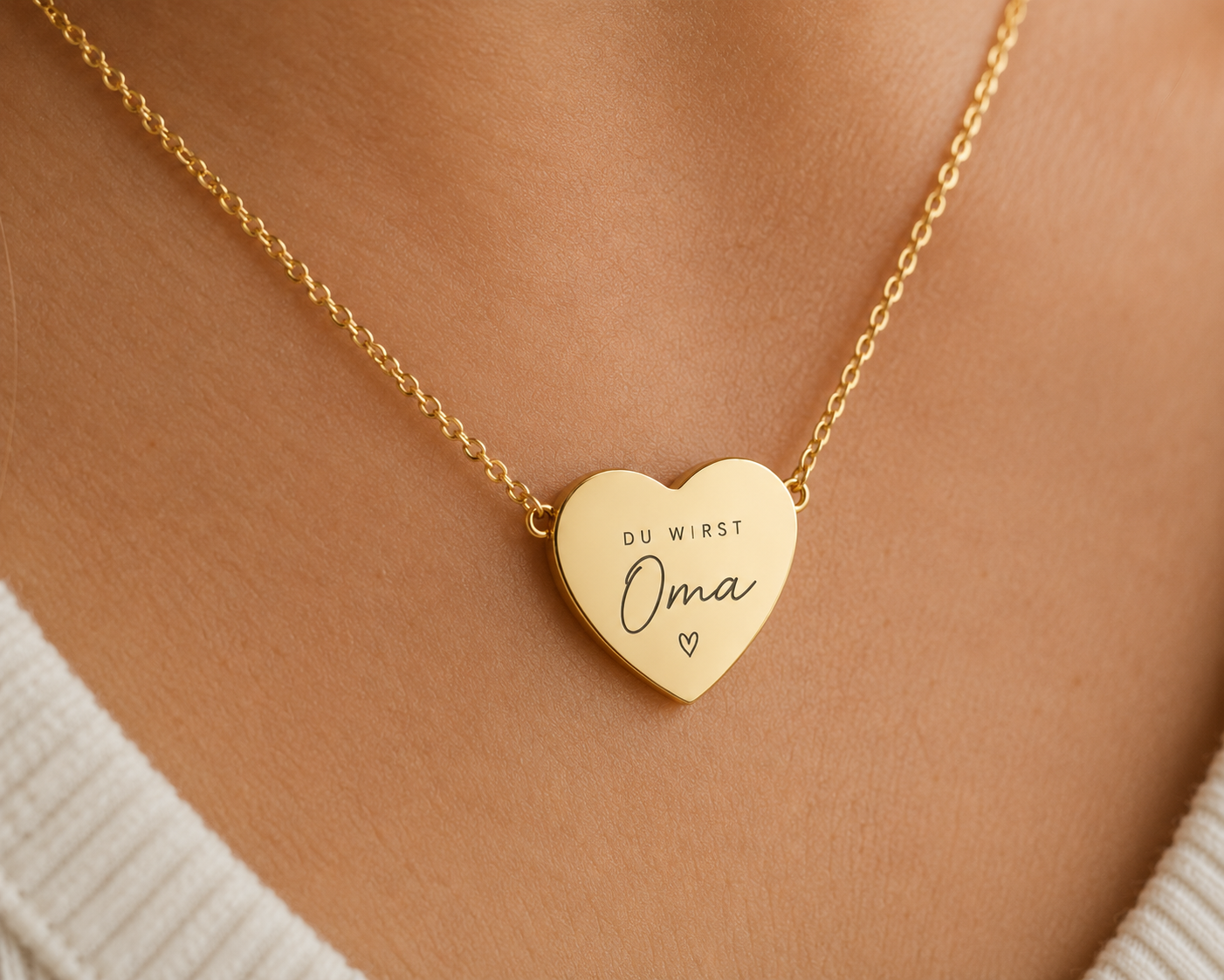 Du wirst Oma Kette / Schwangerschaft verkünden / Geschenk für Oma / Schwangerschaftsverkündung / Personalisierte Halskette / Gravur Schmuck