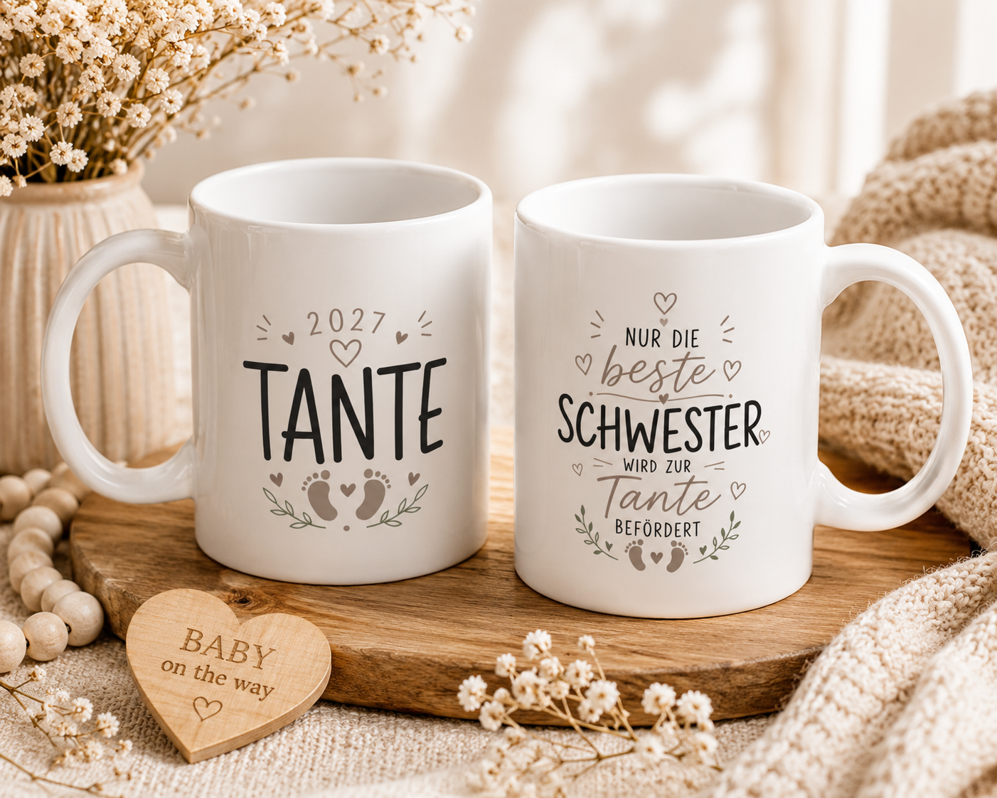Tante 2027 Tasse/Schwangerschaft verkünden