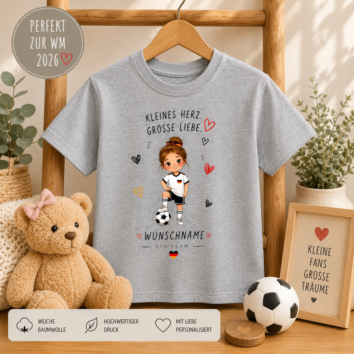 Fußball Mädchen Shirt Personalisiert
